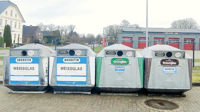 Neue Altglascontainer in Weener