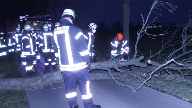 Sturm hielt Feuerwehren auf Trab