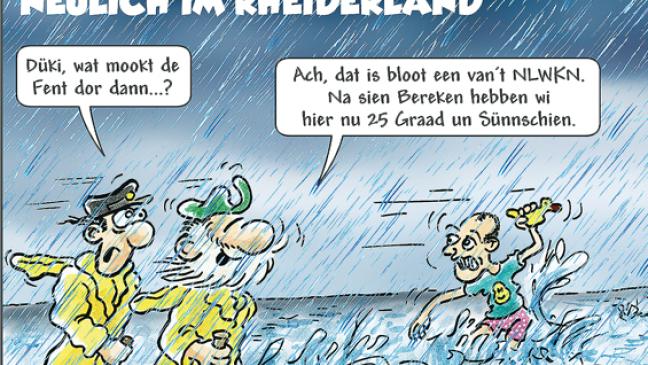 Ostfriesisches Badewetter - oder doch Sturmflut?