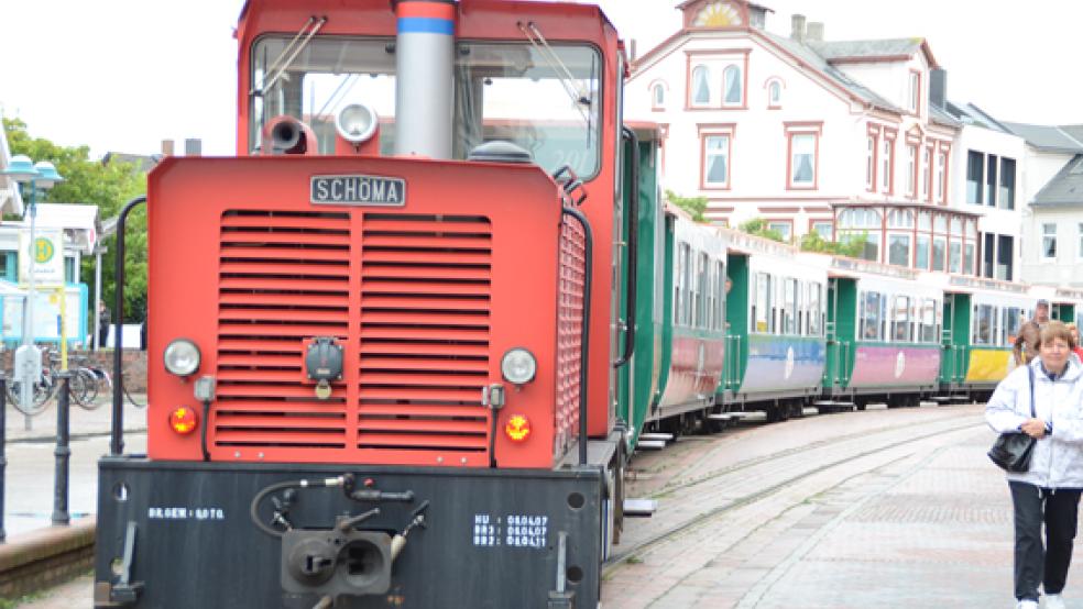 Die Borkumer Bahnsteige sollen barrierefreier werden.<br />  © Archivfoto: Hanken
