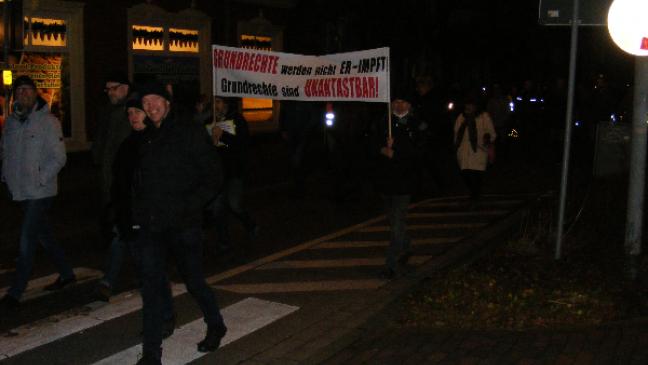 Regeln eingehalten beim Protest gegen Regeln