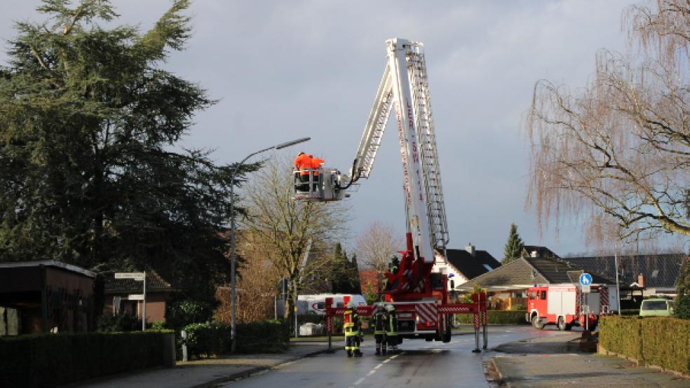 Die Feuerwehr war auch in Weener am Wochenende im Einsatz.  © Foto: Rand (Feuerwehr)