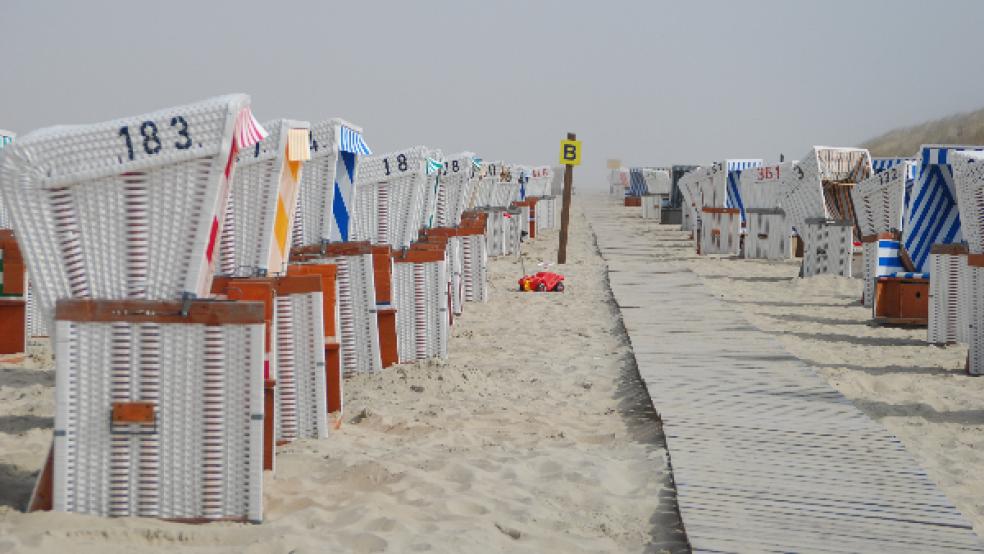 Bei den schweren Sturmfluten des Wochenendes ist auch der Strand der Insel Baltrum (Archivfoto) zum größten Teil weggespült worden. © Foto: Hanken