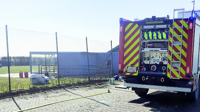 Heizstrahler fängt Feuer