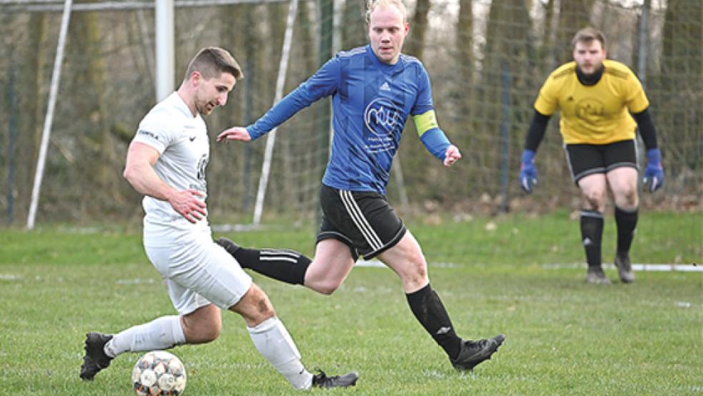 Matthias Dreese besorgte das 1:0 für Stapelmoor.  © Foto: Bruins
