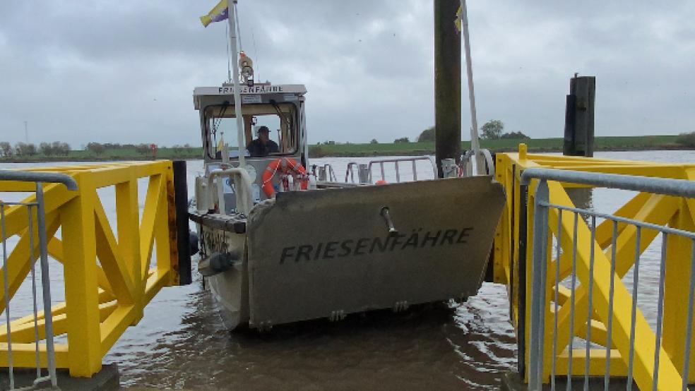 Die Friesenfähre wird am 1. April um 11 Uhr zu ihrer ersten Fahrt in der neuen Saison ablegen. Der genaue Fahrplan wird in den nächsten Tagen veröffentlicht. © Foto: Hanken