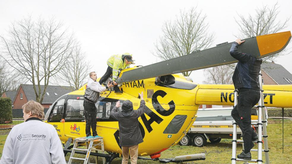 Am Montagvormittag begannen die Bergungsarbeiten.  © Foto: Banik