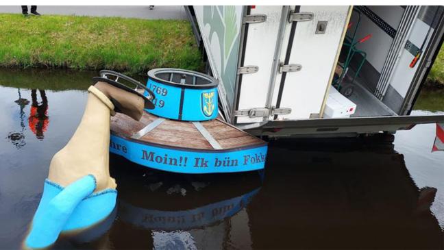 »Fokko« von Lastwagen versenkt