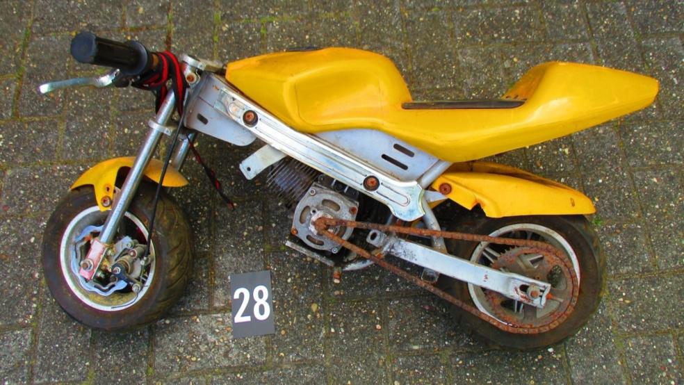 Zu den Gegenständen, die Diebstählen im Bereich Weener und Bunde zugeordnet werden, gehört unter anderem dieses Pocketbike. © Polizei