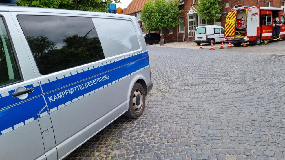 In Oldersum war am Freitag der Kampfmittelräumdienst im Einsatz. © Polizei