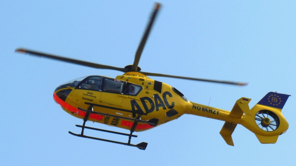 Die 22-jährige Motorradfahrerin wurde mit einem Rettungshubschrauber in ein Krankenhaus geflogen. © Pixabay (Symbolfoto)
