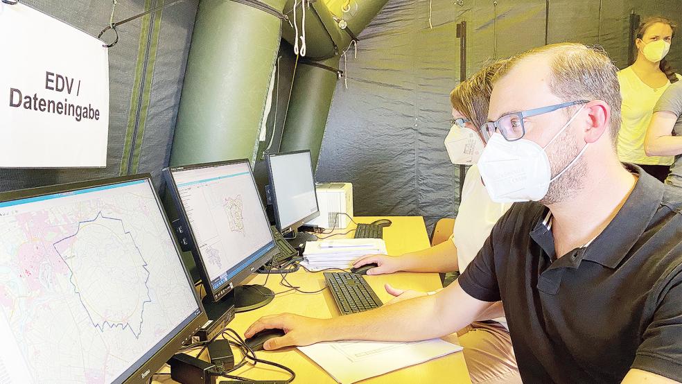 Im Logistikzentrum werden unter anderem die betroffenen Bestände registriert. © Foto: Hanken