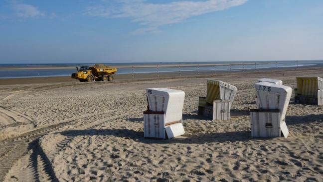 Strandaufschüttungen auf Baltrum
