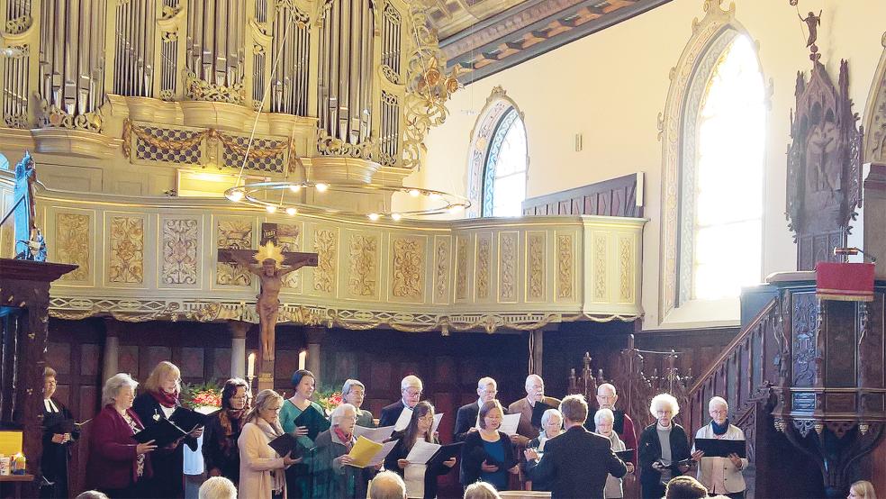 Abschied wurde jetzt in der Lutherkirche Leer vom Lutherchor – das Foto entstand bei einem Auftritt vor einigen Jahren – genommen.  © Foto: privat