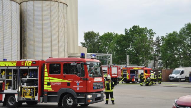 Futtermittelpresse gerät in Brand