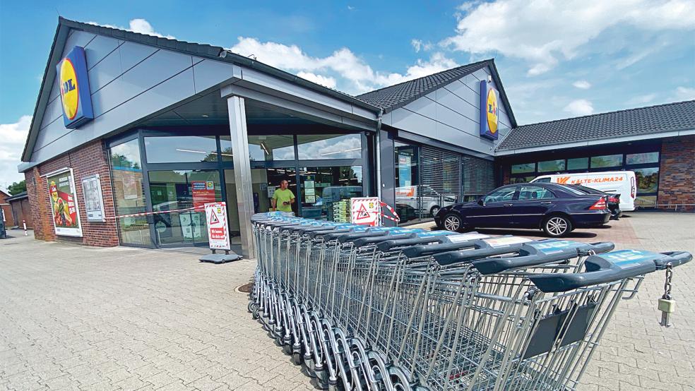 Das Innenleben des Weeneraner Lidl-Marktes wird derzeit komplett umgestaltet.  © Foto: Hanken