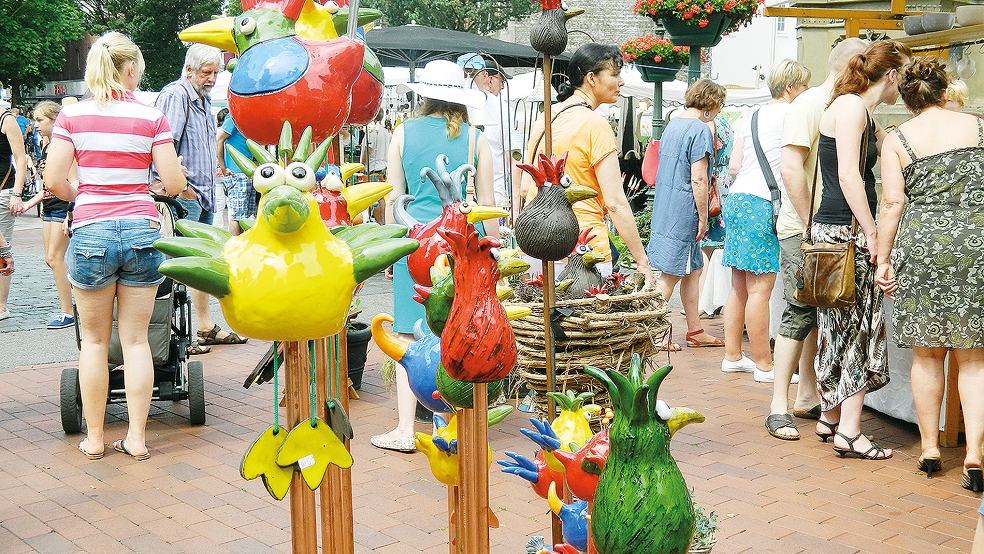 Am Denkmalplatz in Leer findet bald wieder der Ostfriesische Töpfermarkt statt.  © Foto: privat