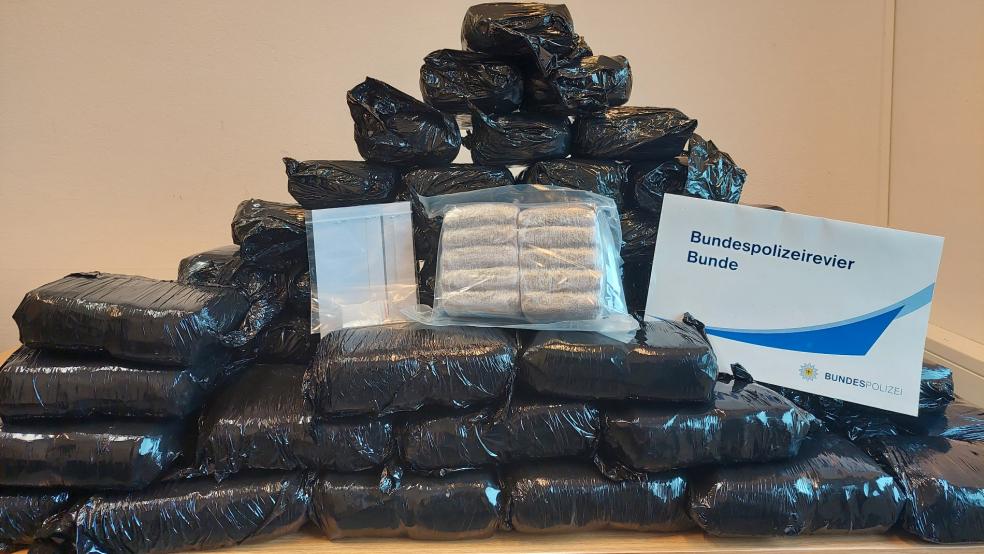 Die rund 60 Kilogramm Haschisch hatten nach Angaben der Bundespolizei einen Straßenhandelswert von rund 575.000 Euro. © Bundespolizei (Archiv)