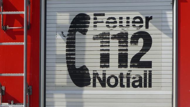 Radlader brennt in Kuhstall