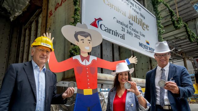 »Carnival Jubilee« auf Kiel gelegt