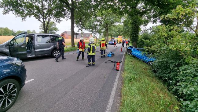 Frau bei Verkehrsunfall schwer verletzt