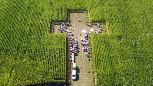 Zweiter Gottesdienst unter freiem Himmel in Wymeer