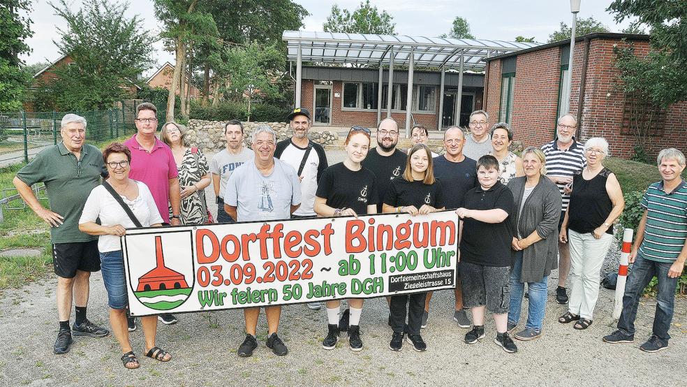 Die Bingumer Organisatoren würden sich freuen, wenn viele Gäste - nicht nur aus Bingum sondern auch aus den benachbarten Kommunen - den Weg nach Bingum zum Dorffest 2022 finden würden.  © Foto: Wolters
