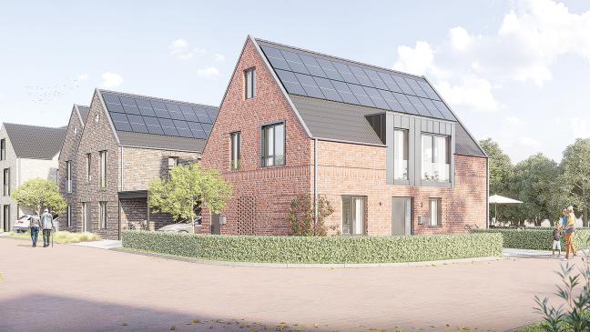 »Pionier-Haus« steht