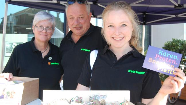 Ein Bauchredner beim Michaelismarkt