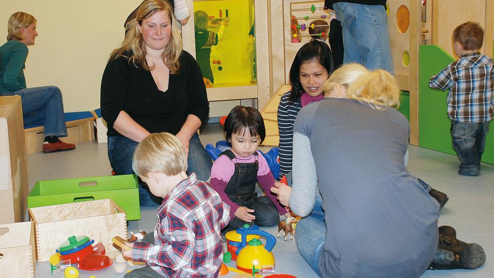 116 Krippenplätze für Kinder im Alter bis zu drei Jahren wird die Gemeinde Bunde im kommenden Jahr anbieten können, sobald die neue Kindergrippe in Betrieb geht.  © Symbolfoto: Archiv