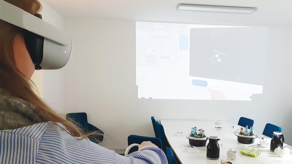 Die Nutzern des DHO stehen unter anderem Virtual-Reality-Brillen zur Verfügung. Das ist keine reine Spielerei. Damit lassen sich zum Beispiel Produktionsabläufe visualisieren.  © Fotos: Berents