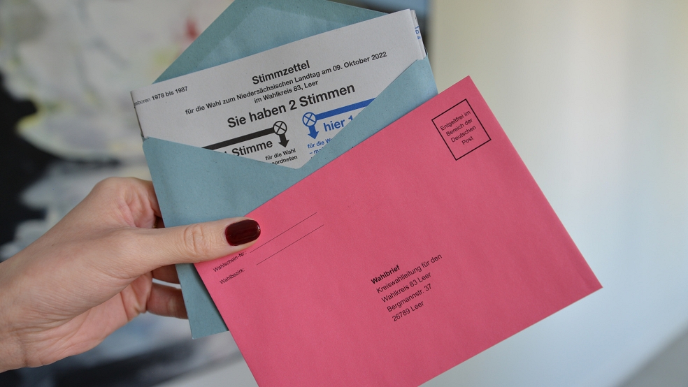 Wer noch per Brief wählen möchte: Die Unterlagen können bis zum 7. Oktober (13 Uhr) beantragt werden. © Landkreis Leer