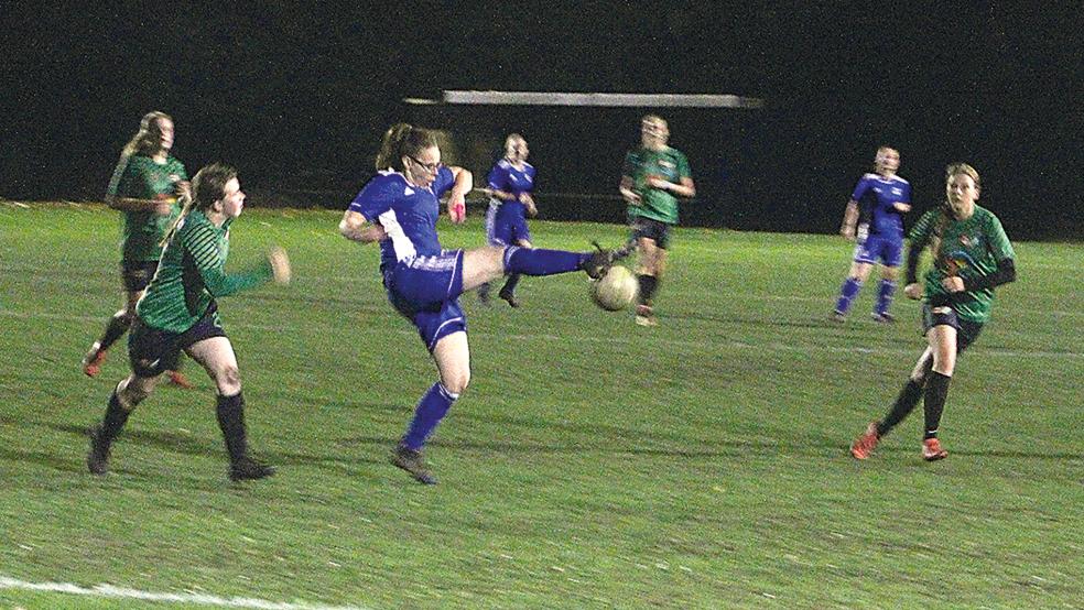 Möhlenwarfs Jana Heikens (am Ball) erzielte drei Tore.  © Foto: Berents