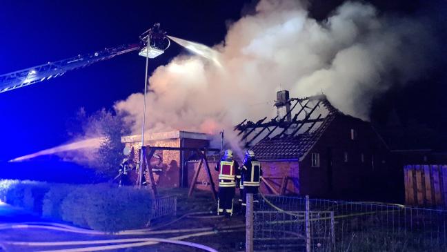 Haus nach Feuer nicht mehr bewohnbar