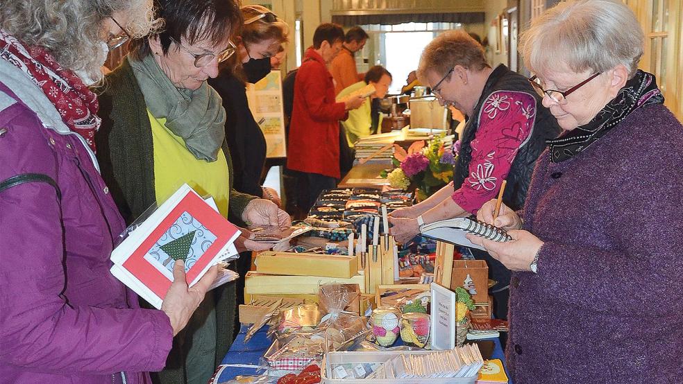 Der erste Kreativmarkt im Klottje-Huus kam bei den Besuchern sehr gut an.  © Foto: Ammermann