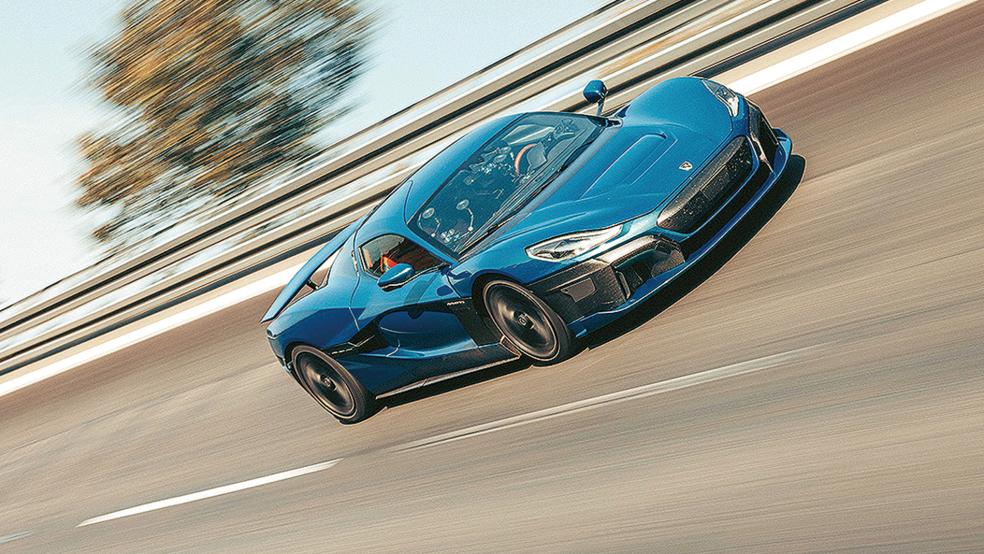 Der Rimac Nevera erreichte die schnellste je gemessene Geschwindigkeit eines elektrisch angetriebenen Serienfahrzeugs.  © Rimac