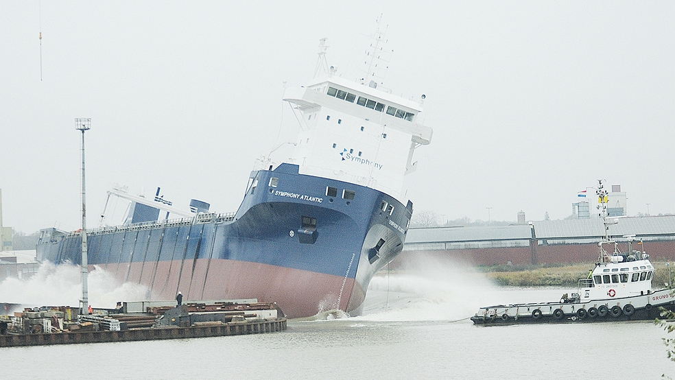 Das 144 Meter lange Schiff wird für die Reederei »Symphony Shipping« aus dem niederländischen Breda gebaut.  © Foto: Wolters
