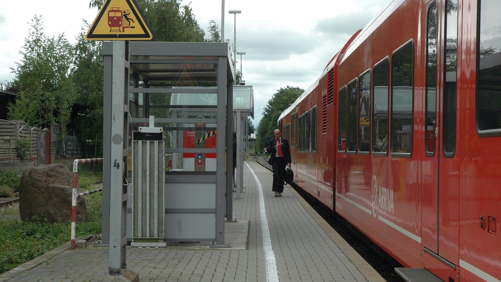 Am Bahnhof in Weener werden am Wochenende keine Züge aus den Niederlanden halten. © Szyska