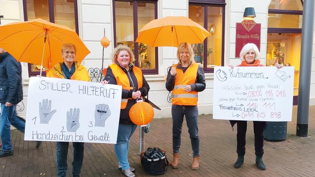 Grüne aktiv: Keine Gewalt gegen Frauen