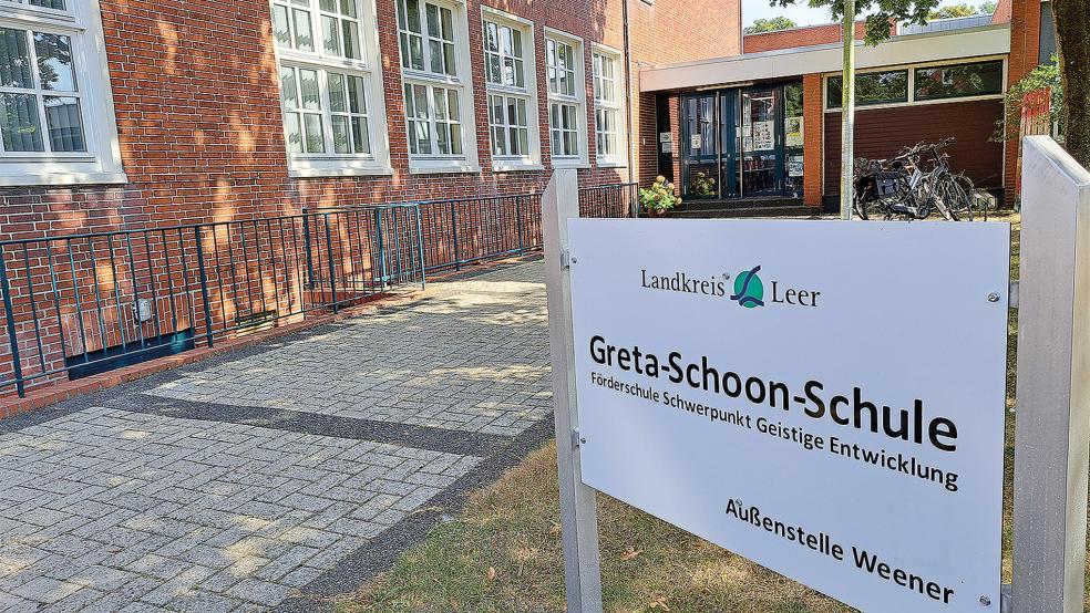 Die ehemalige Pestalozzischule in Weener wird seit dem vergangenen Schuljahr von der Greta-Schoon-Schule als Außenstelle genutzt. © Archivfoto: Szyska