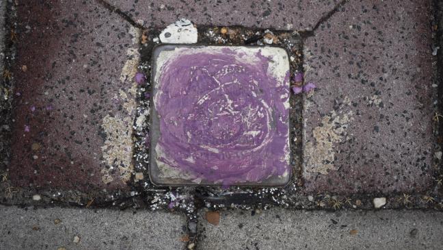 »Stolperstein« mit Farbe beschmiert