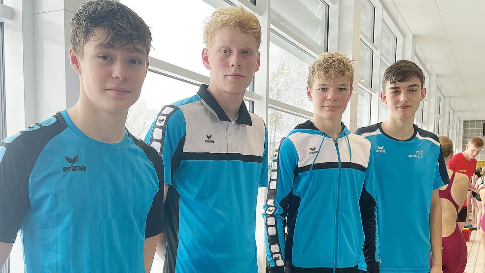 Silvio Fechner (von links), Lennard Evering, Lennart Smid und Nico Tarassow. © 