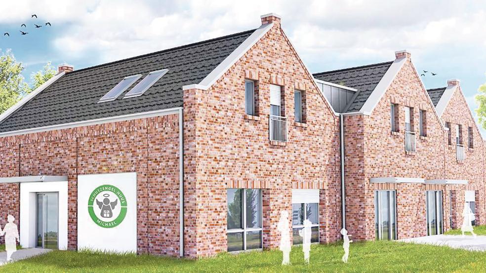 So soll das Schutzengel-Huus Michael in Remels nach der Fertigstellung aussehen.  © Graphik: Bauplanung Pleis