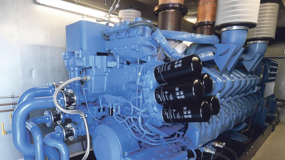 Ein großes Notstromaggregat, hier ein Symbolfoto, wird ab Mitte Februar beim Klärwerk am Emsdeich in Weener einsatzbereit sein.  © Foto: dpa