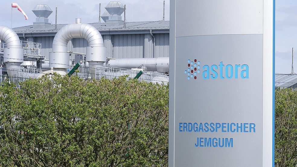 Die Astora GmbH, die Erdgasspeicher in Jemgumkloster betreibt, gehört als einstige Tochter des russischen Gazprom-Konzerns inzwischen der Bundesrepublik Deutschland.  © Foto: Szyska