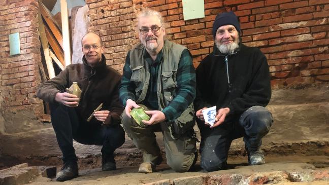 Besondere Funde in historischem Gebäude