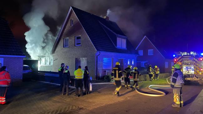 Großeinsatz bei Brand in Papenburg