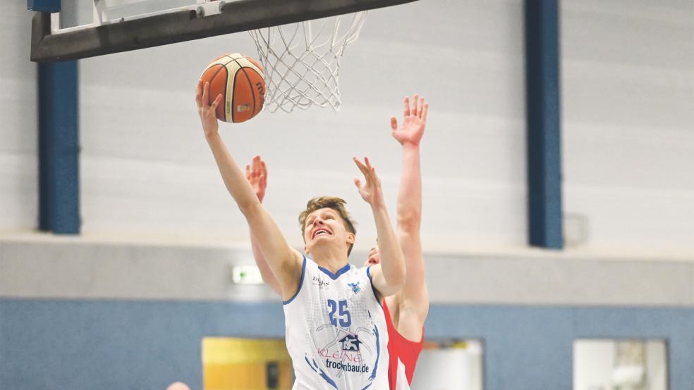 Bester Auftritt bisher: Jugendspieler Jesse Gerrits erzielte am Wochenende 16 Punkte im Duell gegen Hannover.  © Foto: Fortuna Logabirum