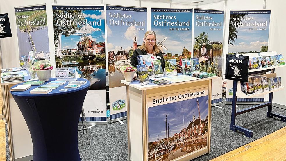 Der Messestand auf der »Caravan Freizeit Reisen« in Oldenburg.  © Foto: Privat