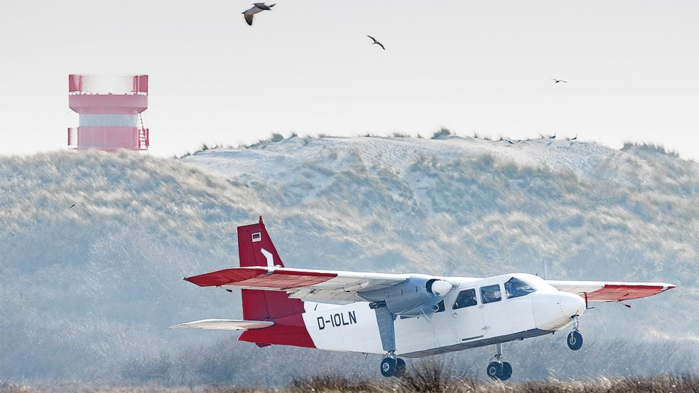 Der 1958 als OLT gegründete Flugdienst gehört zu den ältesten in Deutschland. Die Flotte besteht aus fünf Flugzeugen des Typs Britten Norman (Foto) und einer GA 8 Airvan.  © Foto: dpa